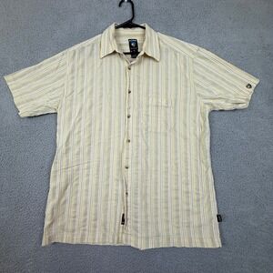 KÜHL XL Mens Striped Short Sleeve‎ Casual Button Up Shirt Outdoor Top